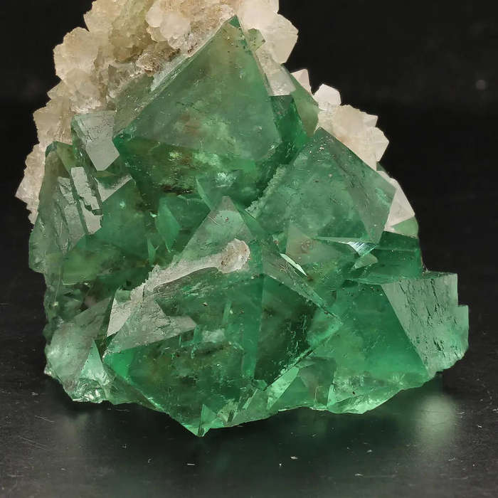 Riemvasmaak Fluorite with Quartz Crystals