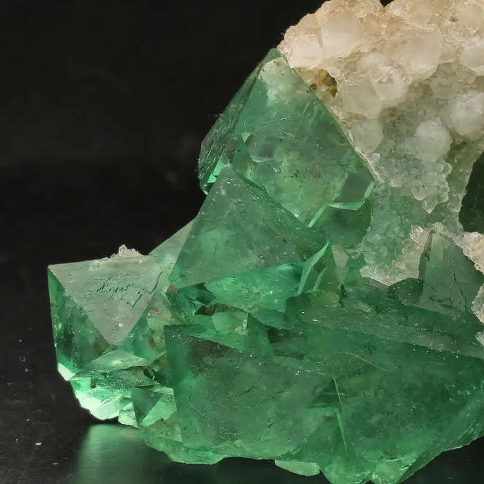 Riemvasmaak Fluorite with Quartz Crystals