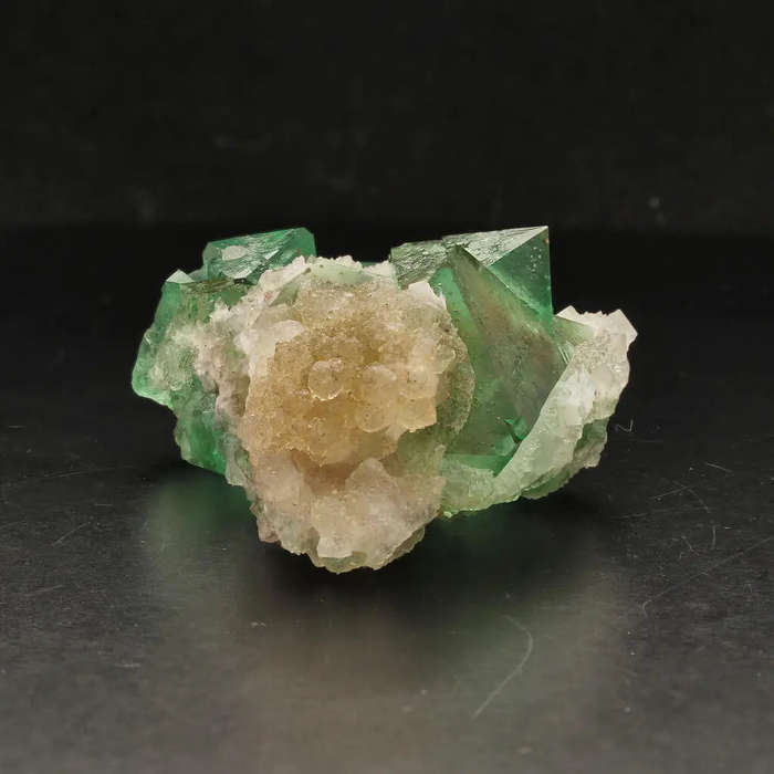 Riemvasmaak Green Octahedral Fluorite Cluster