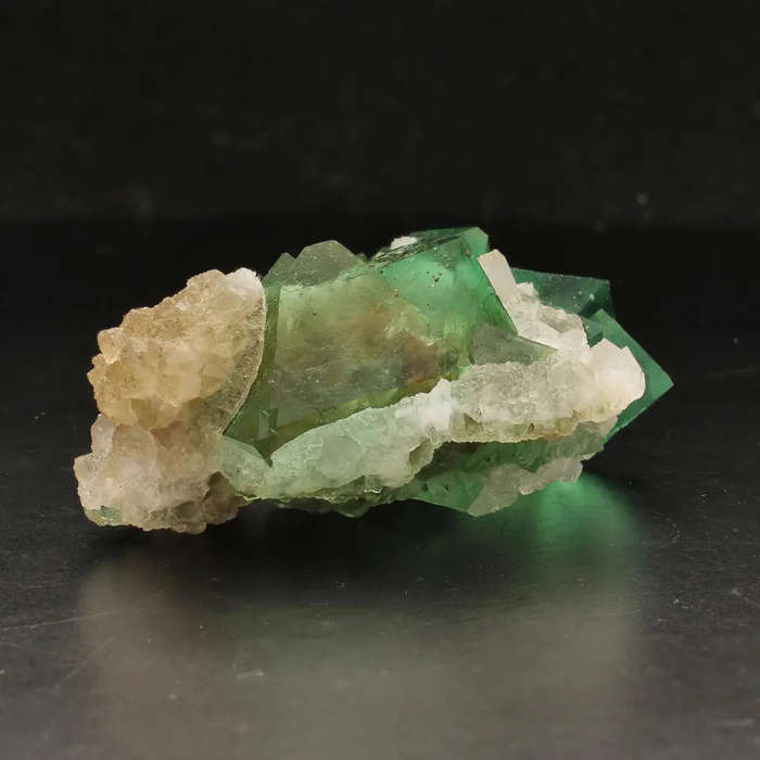 Riemvasmaak Green Octahedral Fluorite Cluster