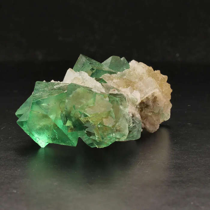 Riemvasmaak Green Octahedral Fluorite Cluster