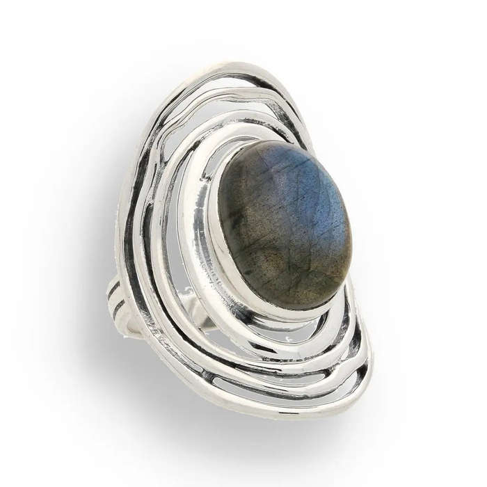 Labradorite Moonlit Mystique Ring  Unveil the Magic Within