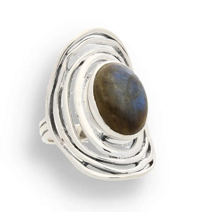 Labradorite Moonlit Mystique Ring  Unveil the Magic Within