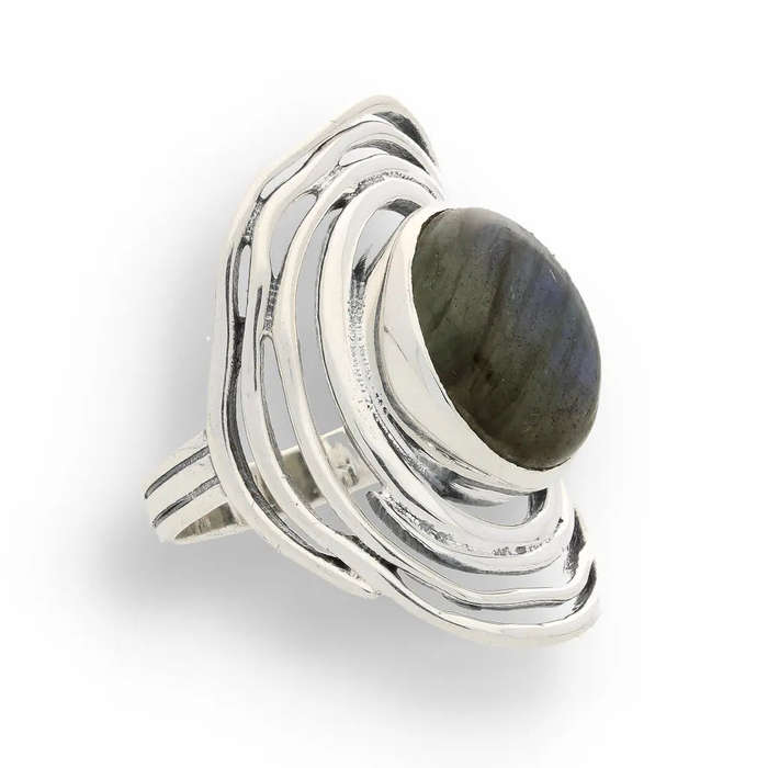 Labradorite Moonlit Mystique Ring  Unveil the Magic Within