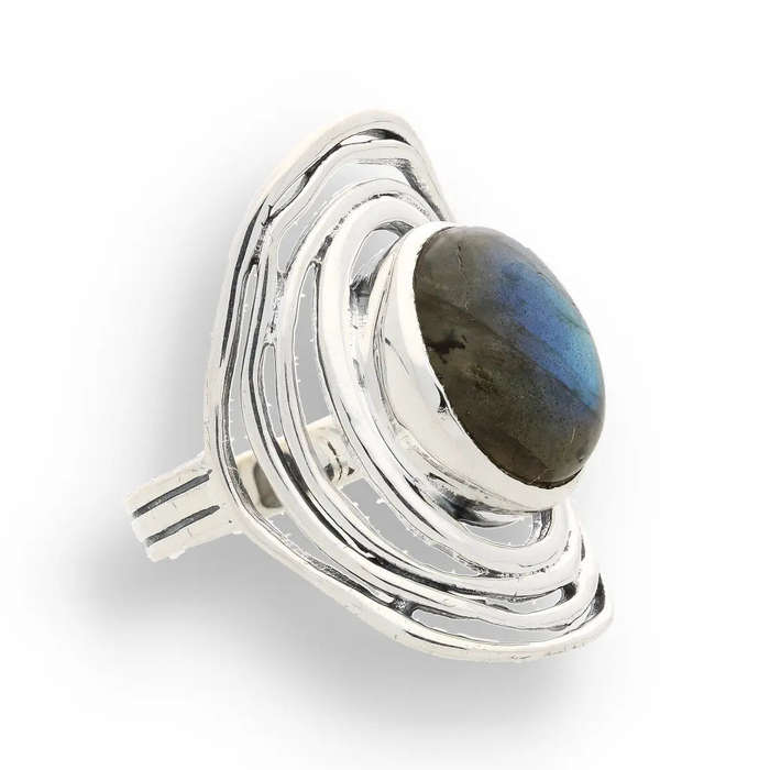 Labradorite Moonlit Mystique Ring  Unveil the Magic Within
