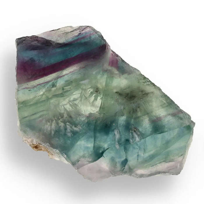 Fluorite Crystal Slice  Waves of Wisdom