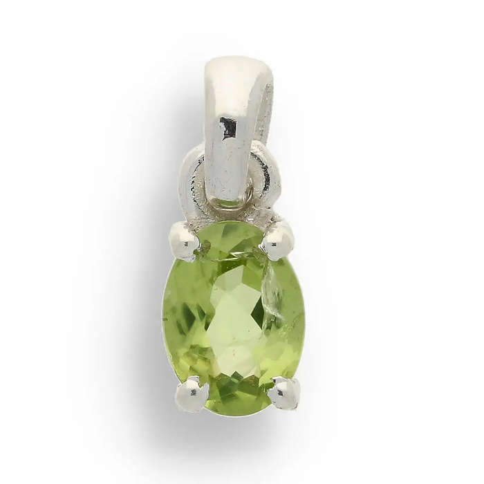 Peridot "Garden Whispers" Sterling Silver Pendant - Nature's Green Magic