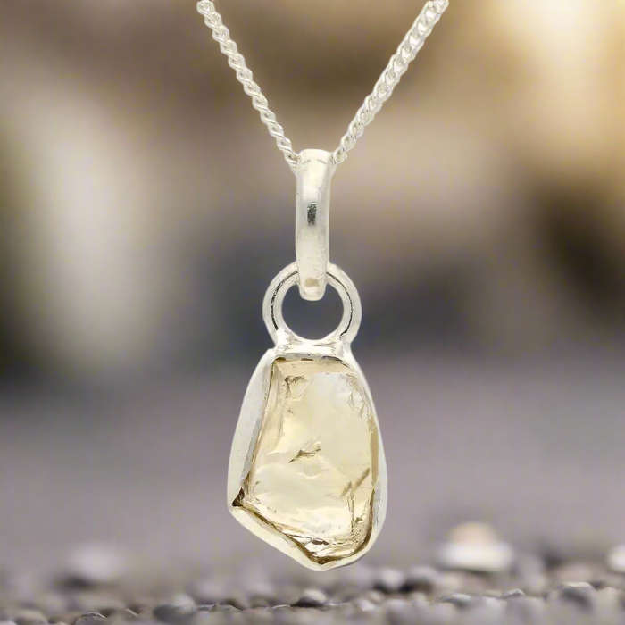 Abundance Energy - Rough Citrine Pendant