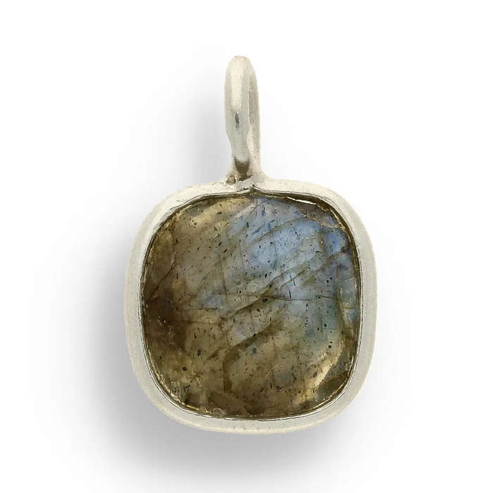 Magical Protection  Faceted Labradorite Cushion Necklace
