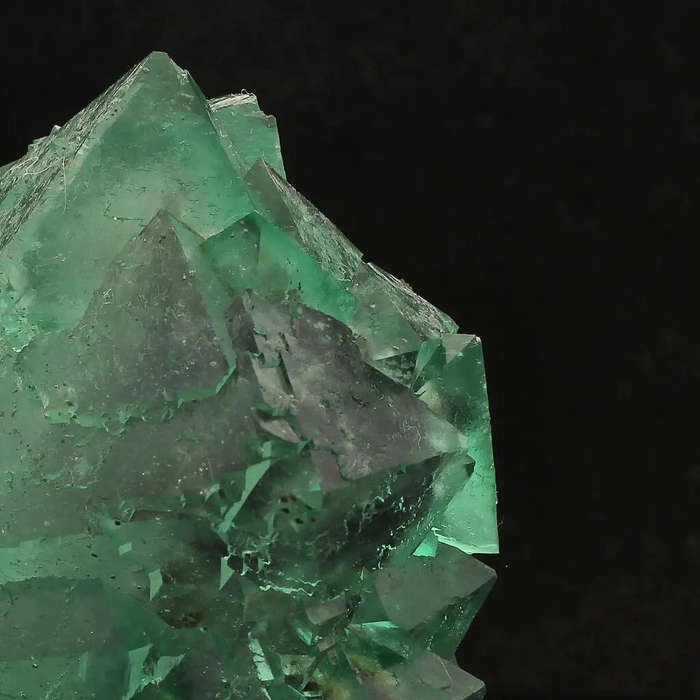 Exceptional Lustrous Green and Purple Fluorite Cluster from Riemvasmaak