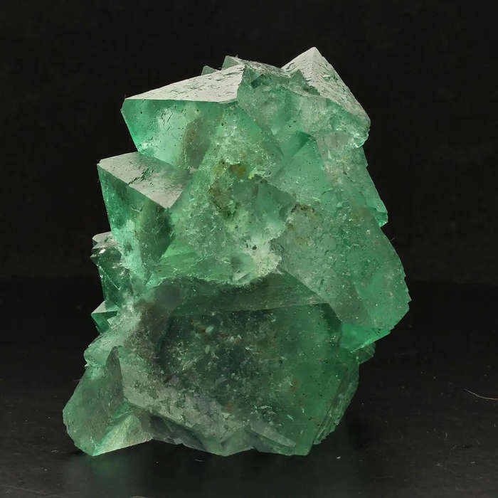Exceptional Lustrous Green and Purple Fluorite Cluster from Riemvasmaak