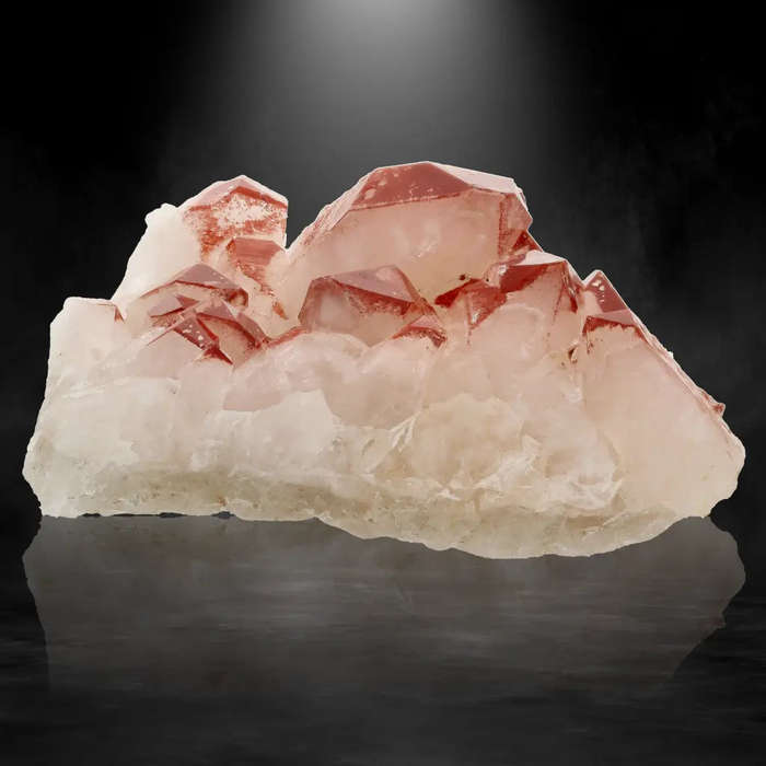 Fiery Hematite Quartz Cluster  Pellaberg, South Africa