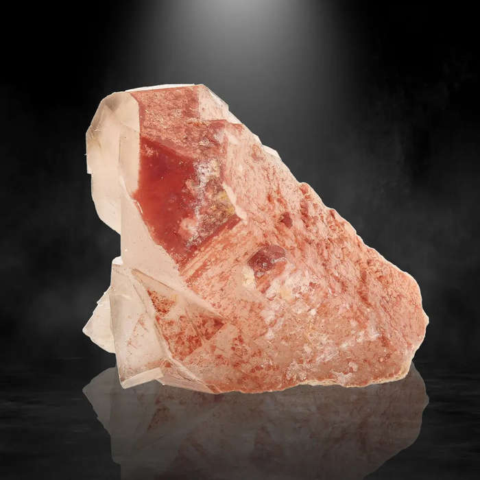 Hematite Included Quartz Crystal from Pellaberg, Northern Cape, South Africa