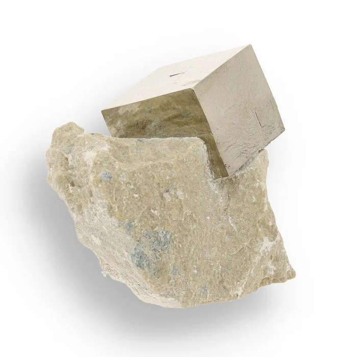 Flawless Navajún Pyrite Specimen - Cubic Crystal on Matrix