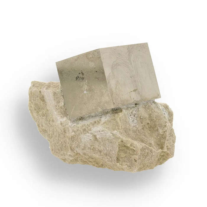 Invest Grade Navajún Pyrite - Rare Cubic Formation on Matrix