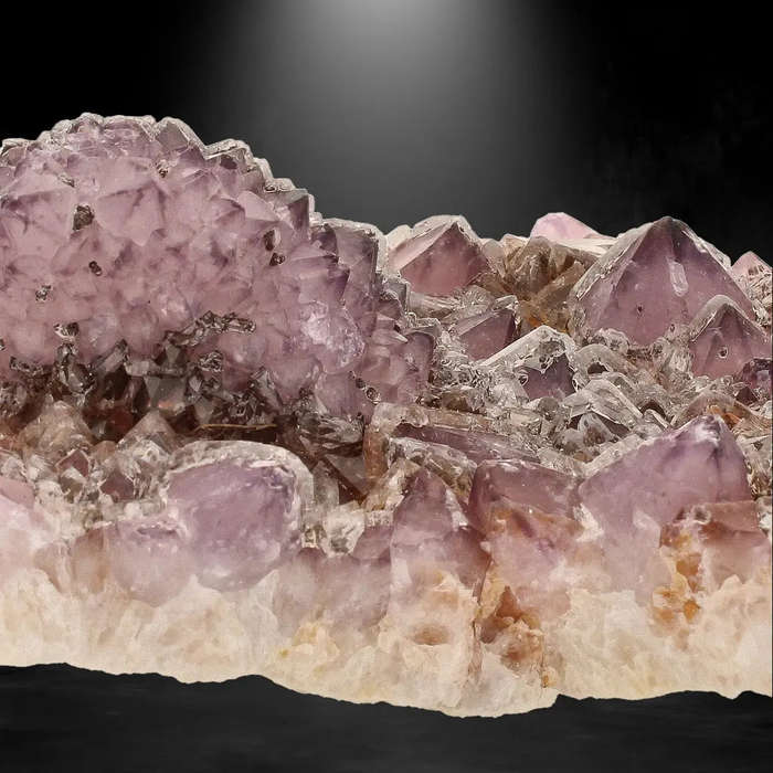 Triangular Ametrine Crystal Plate  Riemvasmaak Marvel