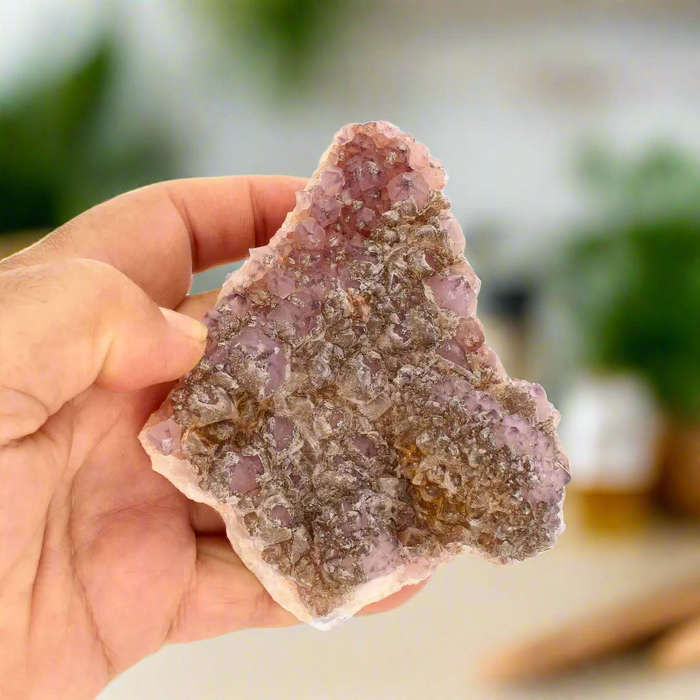 Triangular Ametrine Crystal Plate  Riemvasmaak Marvel