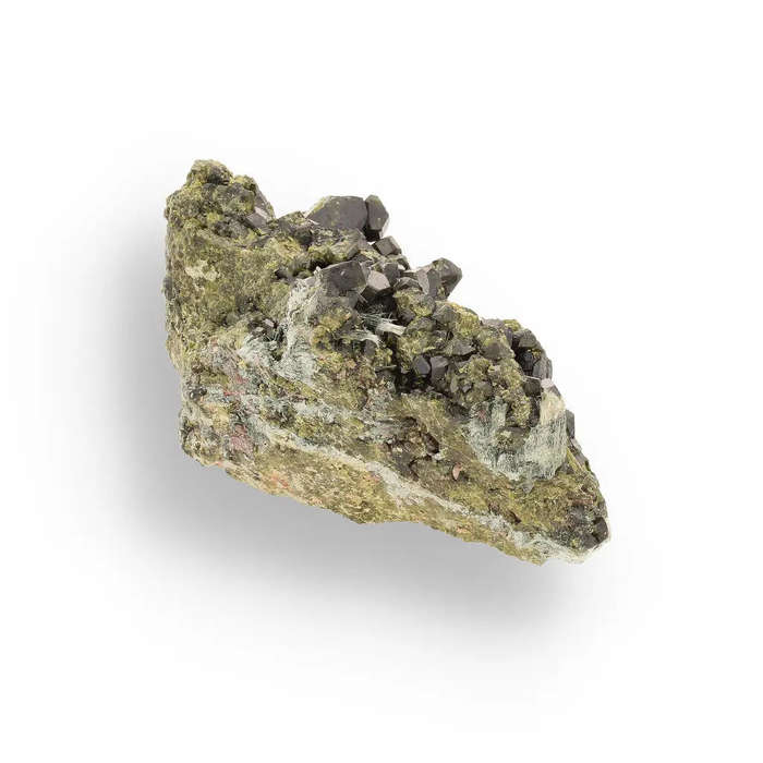 Epidote Matrix Cluster: A Stunning Green Gem from Peru
