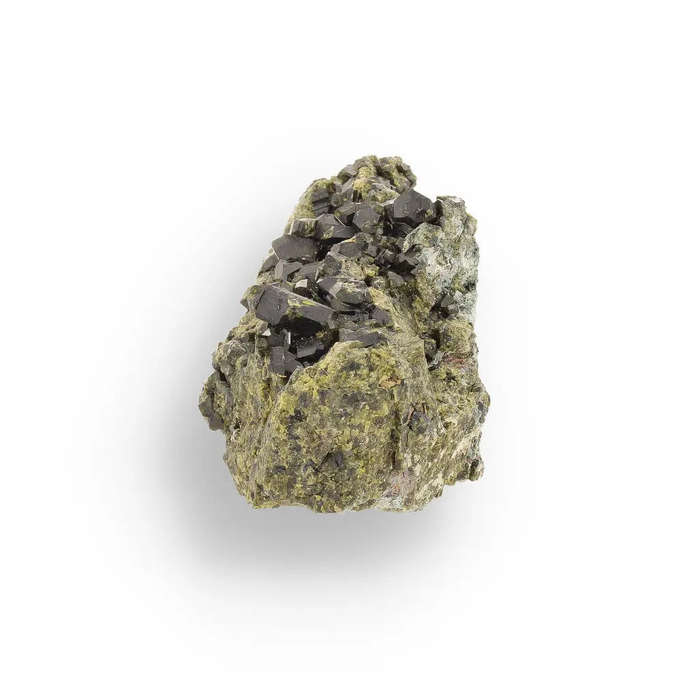 Epidote Matrix Cluster: A Stunning Green Gem from Peru