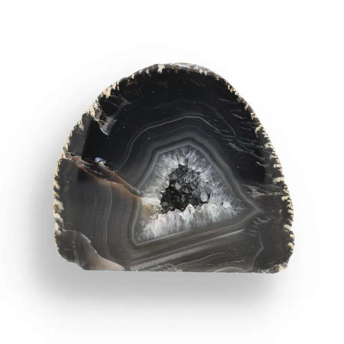 Agate Earth's Secret - Natural Flat Base Geode Specimen
