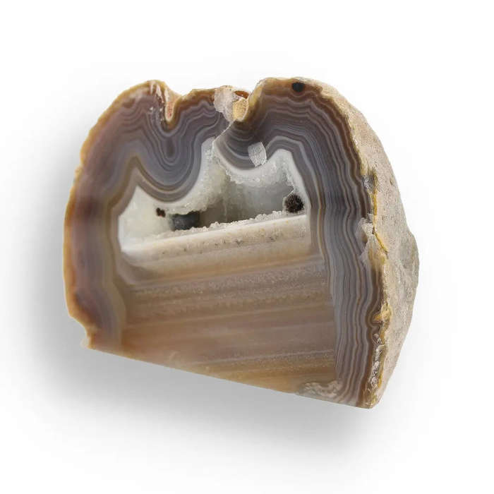 Agate Crystal Garden - Natural Flat Base Geode Paradise