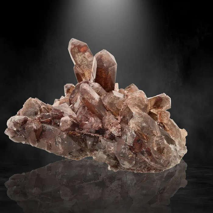 Fiery Smoky Quartz with Hematite from Namaqualand