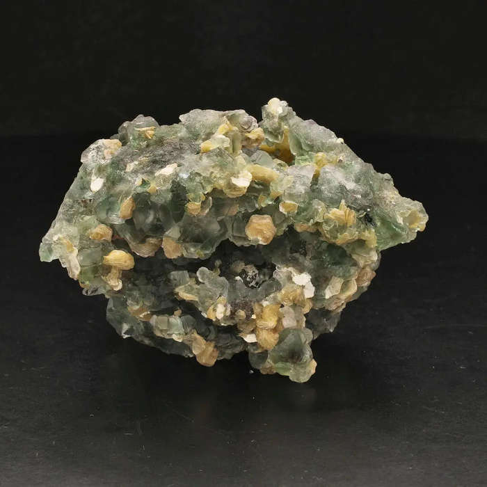 Fluorite and Muscovite Crystal Cluster from Erongo