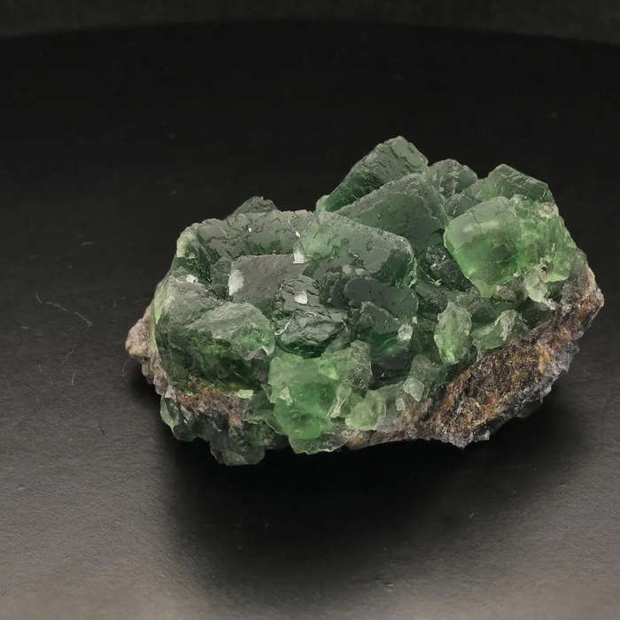 Dark Green Fluorite Crystal Cluster from Okoruso, Namibia