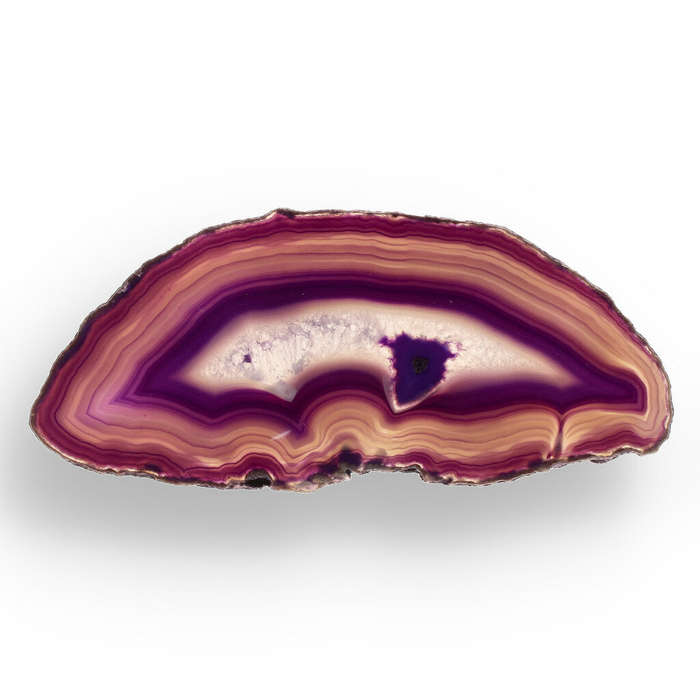Purple Dyed Agate Slice  Bold, Bright & Beautiful