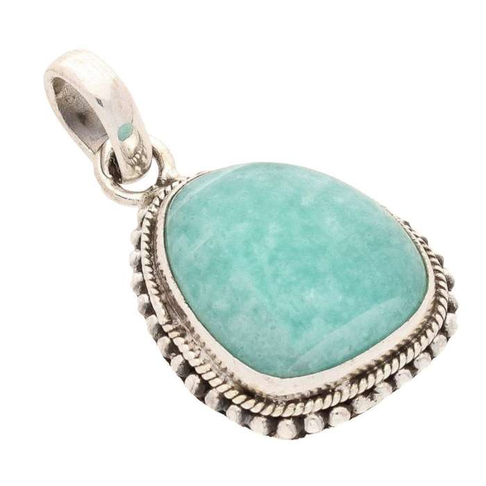 Amazonite Sterling Silver Pendant
