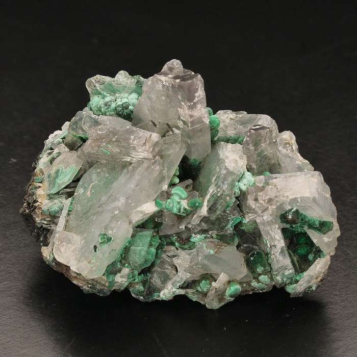Shangulowe Mine Baryte & Malachite Specimen