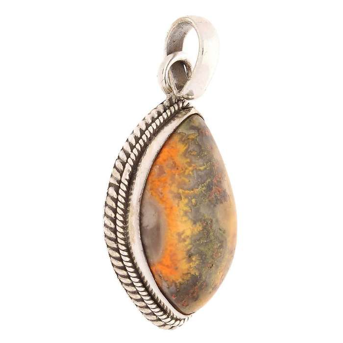 Bumble Bee Jasper Sterling Silver Pendant