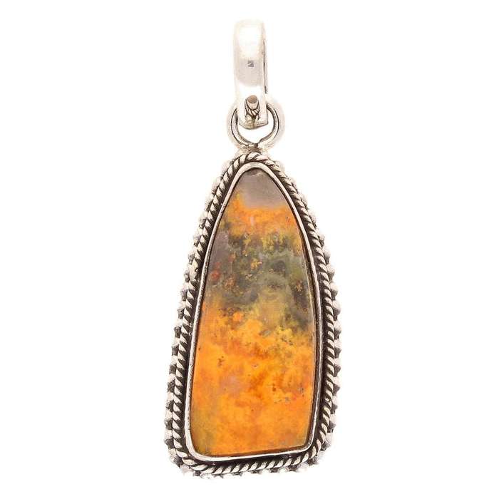 Bumble Bee Jasper Sterling Silver Pendant