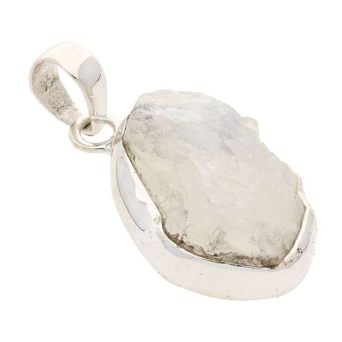 Elemental Aura Rough Moonstone Necklace