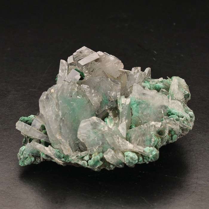 Miniature Baryte and Malachite