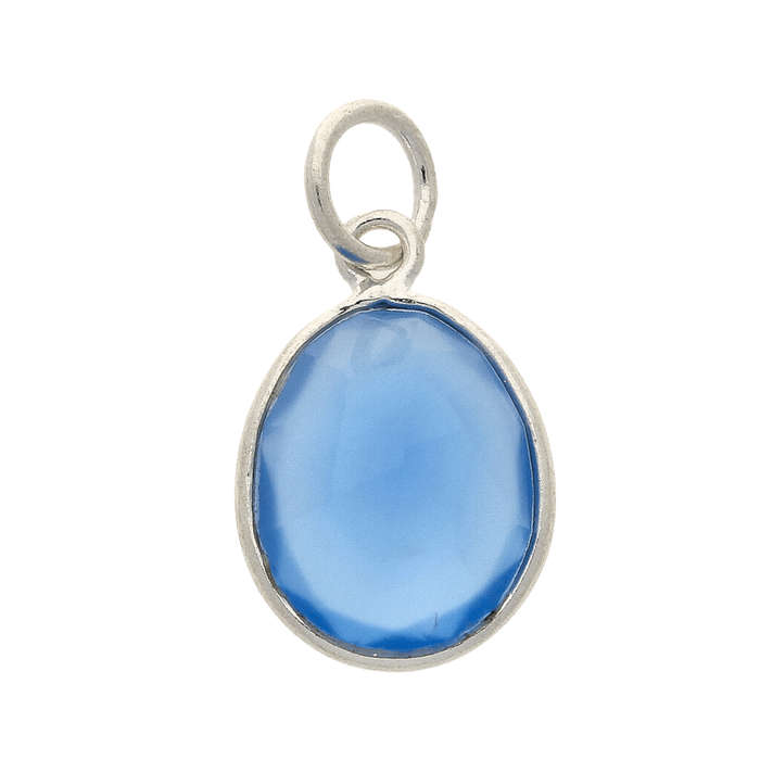 Radiant Reversible Blue Chalcedony Sterling Silver Necklace