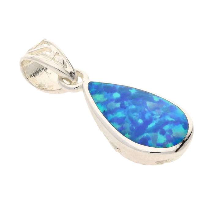 Secret Garden: Teardrop Synthetic Opal Necklace