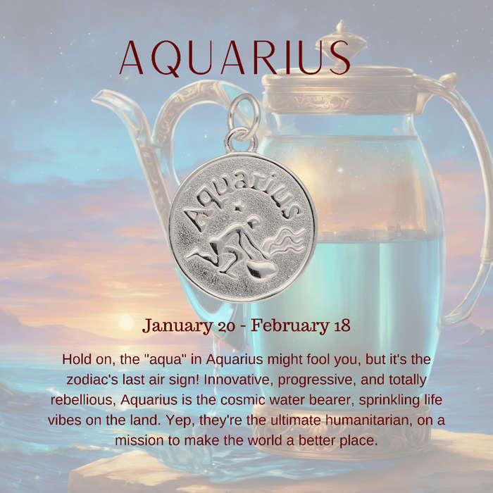 Aquarius Constellation Necklace: 20 January - 18 February