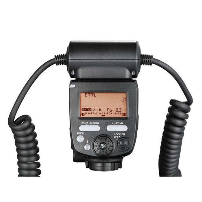 Yongnuo YN24EX E TTL Macro Flash Speedlite for Canon with 2pcs Flash Head and 4pcs Adapter Rings