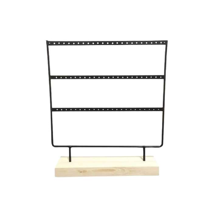 Black & Wood Earring Holder