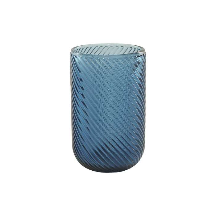 Blue Swirl Glass Hi-Ball