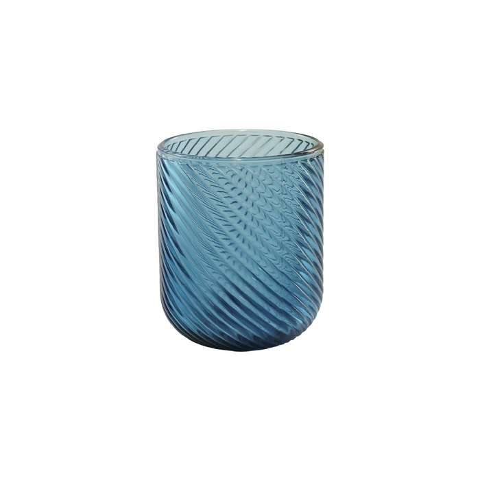Blue Swirl Glass Tumbler