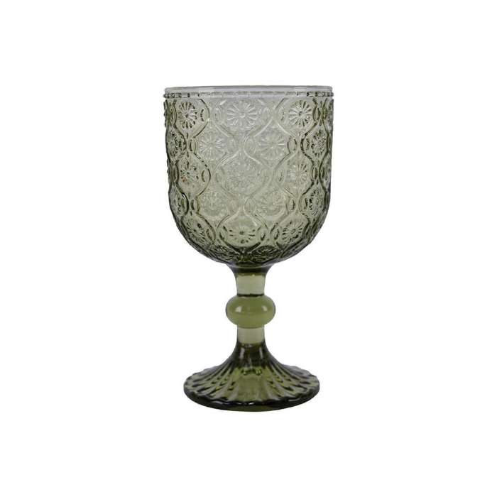 Marrakesh Green Wine Glass