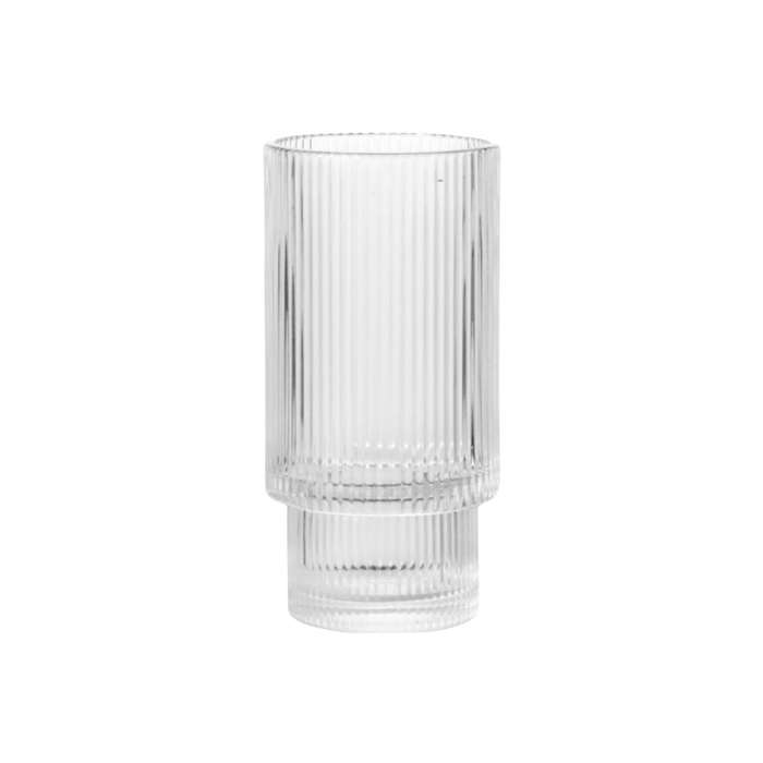 Ribbed Glass Drinkware