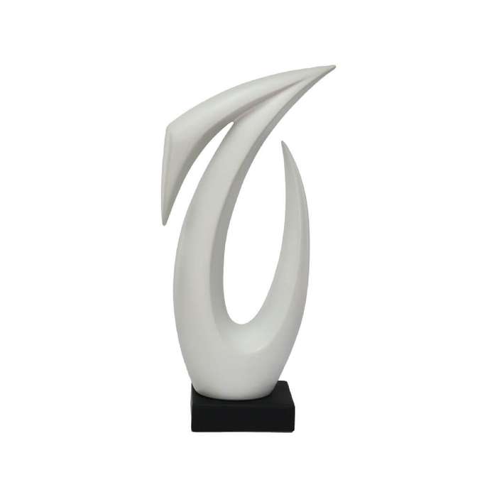 Sculptural Ceramic Swan on Plinth
