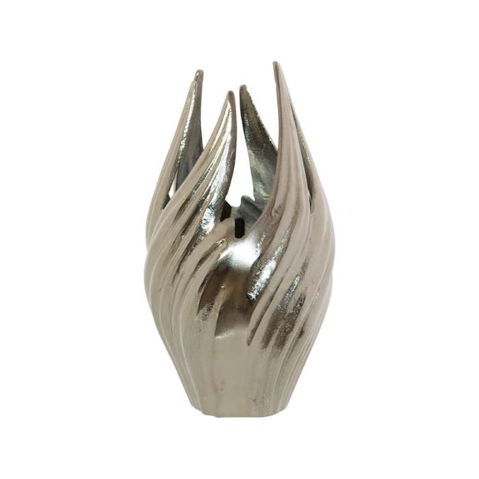 Silver Flared Vase