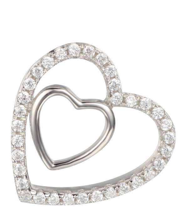 Sterling Silver Double Heart Pendant SP00004