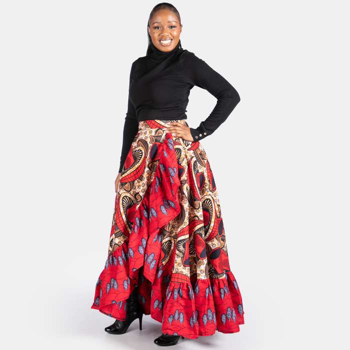 Ladies' Ruffle Wrap Skirt