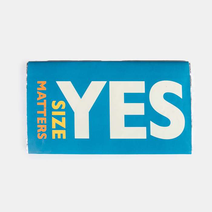 Yes Size Matters Chocolate Slab 250g