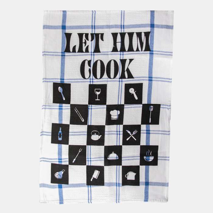Cotton Dish Cloth Let Him Cook